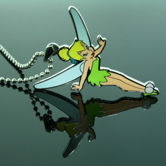 Disney Tinkerbell Necklace Kids Jewelry Little Girl - Picture 2 of 2
